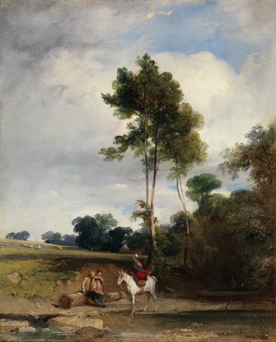 Sosta lungo la strada da Richard Parkes Bonington