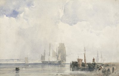 Navi su un estuario da Richard Parkes Bonington