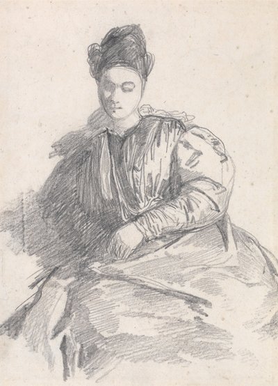 Studio di una Donna Seduta da Richard Parkes Bonington