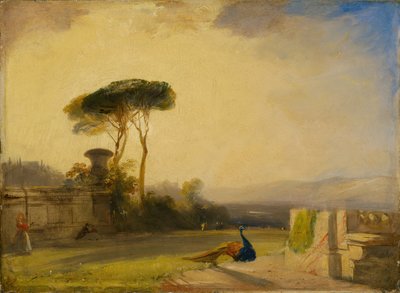 Veduta sui terreni di una villa vicino a Firenze, 1826 da Richard Parkes Bonington