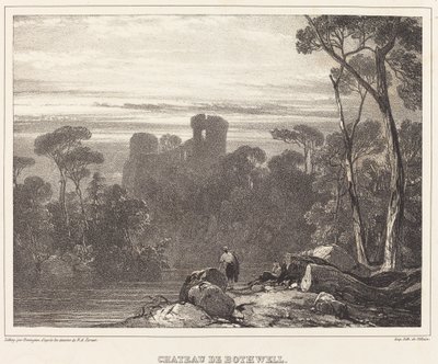 Castello di Bothwell da Richard Parkes Bonington after Francois Alexandre Pernot