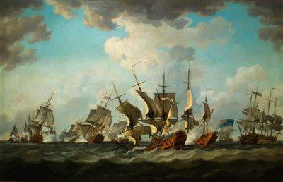 Battaglia dei Cardinali del 1759 dipinta da Richard Paton da Richard Paton