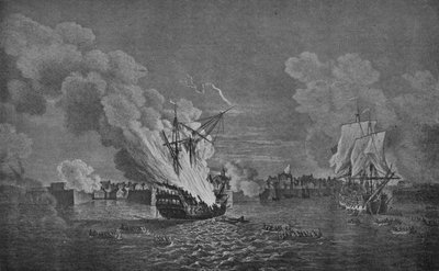 Affare di taglio a Louisbourg, c1760 da Richard Paton