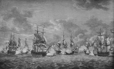 La battaglia di Cap-Français, c1760 da Richard Paton