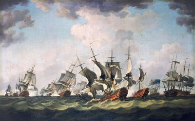 La battaglia della baia di Quiberon, 20 novembre 1759 da Richard Paton