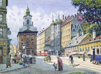 La chiesa degli spazzacamini, Wiedner Hauptstrasse, Vienna da Richard Pokorny