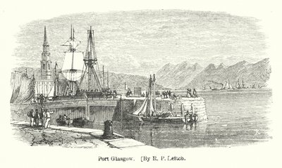 Port Glasgow (incisione) da Richard Principal (after) Leitch