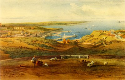 Veduta generale di Guernsey da Port George da Richard Principal Leitch