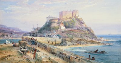 Castello di Mont Orgueil, Gorey, Jersey, 1876 da Richard Principal Leitch