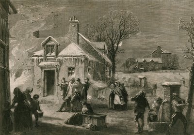 La casa in fiamme alla Vigilia di Natale da Richard Principal Leitch