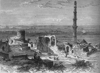 Veduta nei dintorni di Delhi, c1880 da Richard Principal Leitch