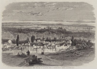 Veduta di Damasco dalla collina di Salahiyeh da Richard Principal Leitch