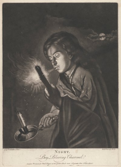 Notte - Ragazzo che Soffia sul Carbone da Richard Purcell