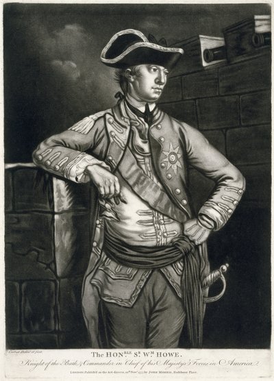 Il Onorevole Sr. Wm. Howe, Cavaliere del Bagno, e Comandante in Capo delle Forze di Sua Maestà in America da Richard Purcell
