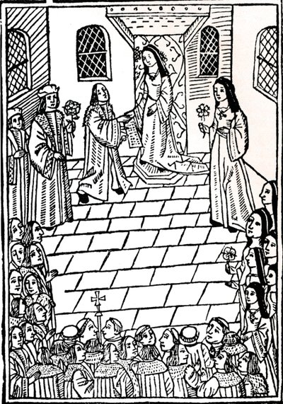 Trattato di matrimonio tra Carlo V e la Principessa Maria Tudor, c. 1508 da Richard Pynson