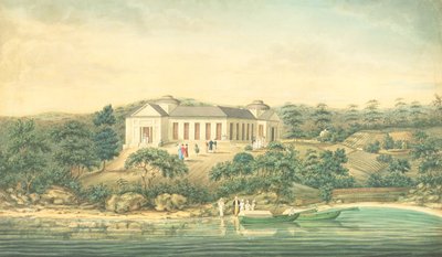 Villa Henrietta, Point Piper, casa del Capitano John Piper, 1820 da Richard Read