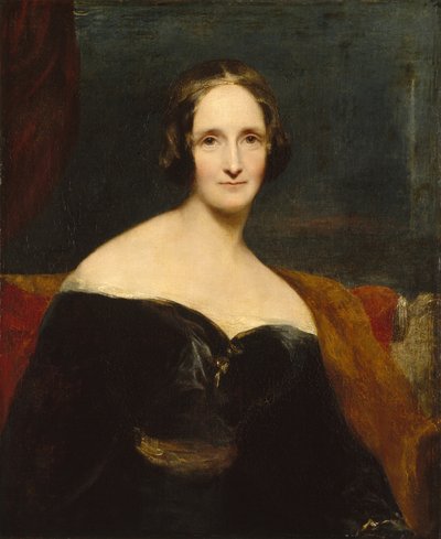 Ritratto di Mary Shelley, scrittrice britannica, ca 1840 da Richard Rothwell