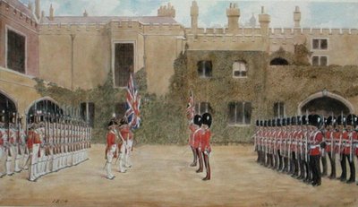 Granatieri della Guardia che cambiano la guardia a St. James
