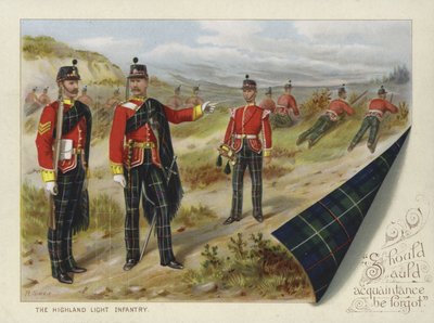 La fanteria leggera delle Highlands da Richard Simkin