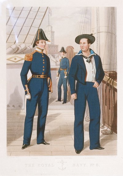 Uniformi della Royal Navy n. 6: Impiegato, Secondo Maestro e Marinaio A.B. da Richard Ubsdell