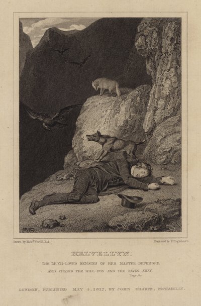 Charles Gough su Helvellyn da Richard Westall