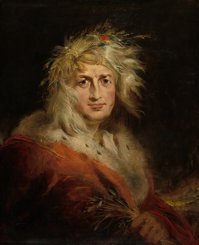 David Garrick come Re Lear da Richard Westall