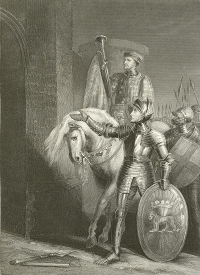 Re Enrico V, prima di Harfleur da Richard Westall