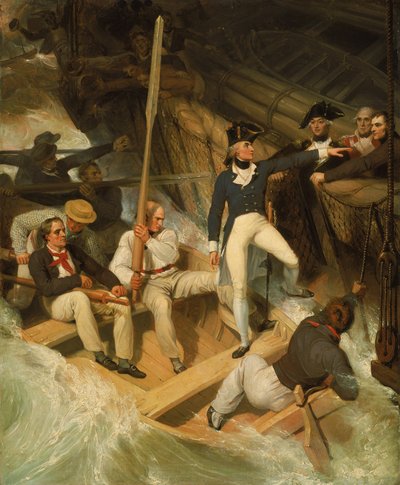Nelson che abborda una nave catturata, 20 novembre 1777 da Richard Westall