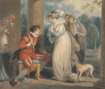 Bocciolo di rosa, o il giudizio di Paride da Richard Westall