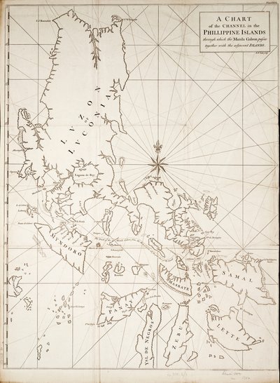 Carta del canale nelle Isole Filippine attraverso il quale passa il Galeone di Manila insieme alle isole adiacenti da Richard William Seale