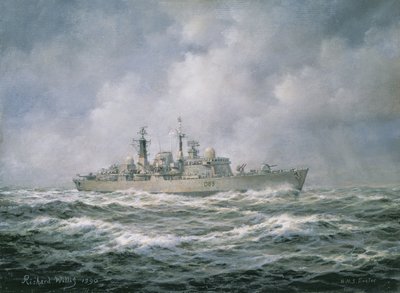 H.M.S. Exeter in mare, 1990 da Richard Willis