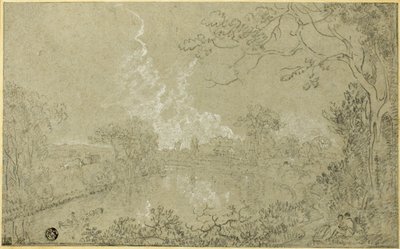 Sponde del fiume Dee vicino a Eaton Hall, Cheshire da Richard Wilson
