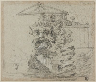 Il Mascherone, una fontana Rocaille nel parco di Villa Borghese da Richard Wilson