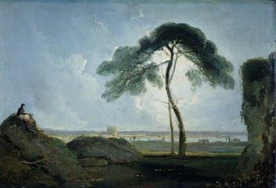 Paesaggio italiano con pino marittimo da Richard Wilson