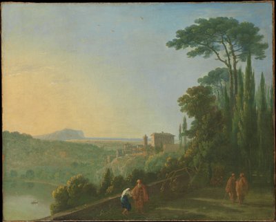 Il lago di Nemi e Genzano dalla terrazza del monastero dei Cappuccini da Richard Wilson