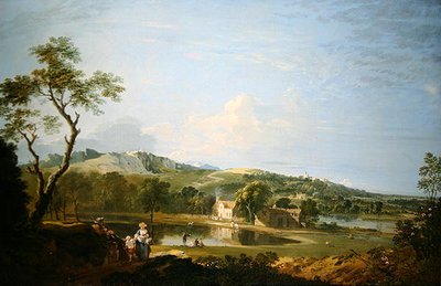 Paesaggio con cottage da Richard Wilson