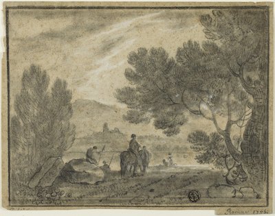 Campagna romana con figure da Richard Wilson