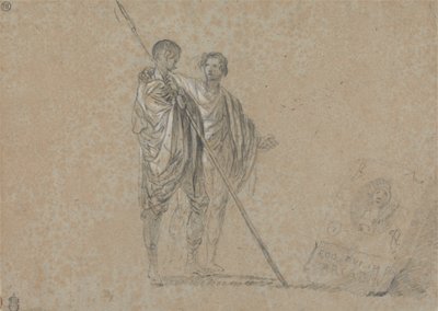 Studio di figure per "Una vista della Campagna" da Richard Wilson