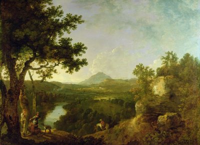 Vista vicino a Wynnstay, la sede di Sir Watkin Williams-Wynn da Richard Wilson