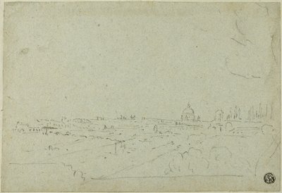 Vista di San Pietro dal Palazzo dei Cesari, con il Circo Massimo in basso da Richard Wilson