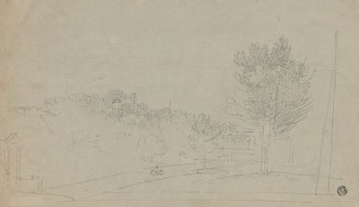 Veduta della Casa e dei Giardini di Wilson (recto); Veduta della Casa e dei Giardini di Wilson (verso) da Richard Wilson