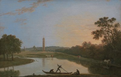Giardini di Kew: La pagoda e il ponte [1985, Cormack, YCBA Concise Catalogue] da Richard Wilson