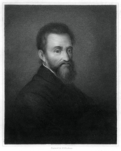 Michelangelo, scultore, pittore, architetto e poeta del Rinascimento italiano, 1833 da Richard Woodman