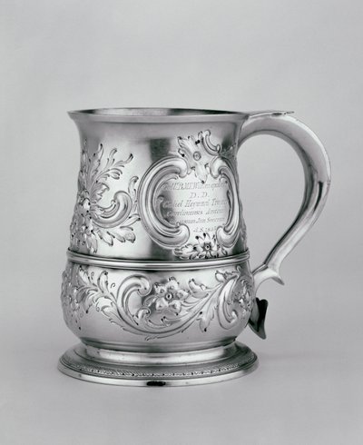 Boccale con manico, 1740-41, cesellato e inciso c.1845 da Richard and Cooke, Thomas Gurney