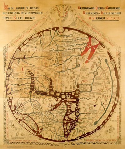 Mappa mundi di Hereford da Richard of Haldingham