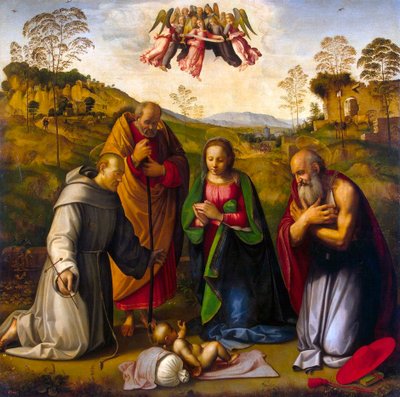 La Vergine con il Bambino e i santi Francesco e Girolamo da Ridolfo Ghirlandaio