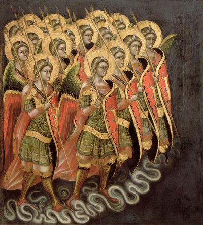 La milizia celeste, c.1348-54 da Ridolfo di Arpo Guariento