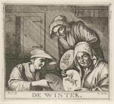 Interno con tre contadine da Rienk Jelgerhuis