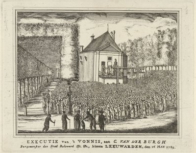 Esecuzione di Cornelis van den Burgh, 1789 da Rienk Jelgerhuis