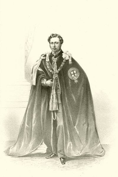 SAR Alberto Edoardo Principe di Galles (cromolitografia) da Robert (after) Dudley
